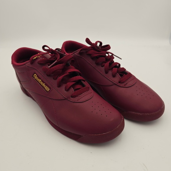 Reebok Freestyle Low Classic Women's US 8 Burgundy Merlot Leather Classic Retro - Picture 1 of 12